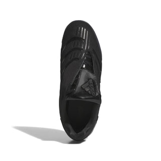 adidas Skateboarding Predator Sala x Metalwood in Core Black — leather and textile upper, Predator stripes, archive Performance branding, rubber outsole, skate and street ready