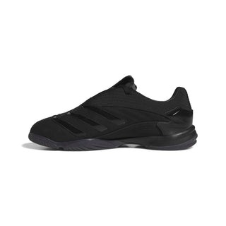 adidas Skateboarding Predator Sala x Metalwood in Core Black — leather and textile upper, Predator stripes, archive Performance branding, rubber outsole, skate and street ready