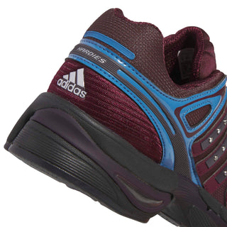 adidas Originals Adistar Control 5 "Hardies" in Aurora Ruby/Maroon/Dusky Ink — 00s running-inspired silhouette with open mesh upper, Adiprene+ forefoot cushioning, 3-Stripes, and Badge of Sport logo