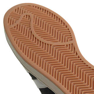 adidas Campus 00s Shoes in Core Black, suede skate-inspired sneaker with gum sole and white 3-Stripes.