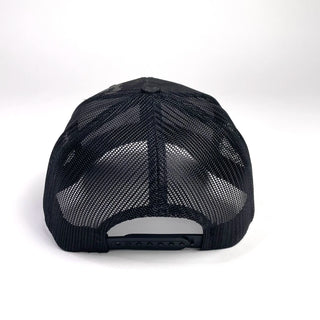 Retro Trucker cap, Drift House Hexagram, Veil Camo™, premium mesh.