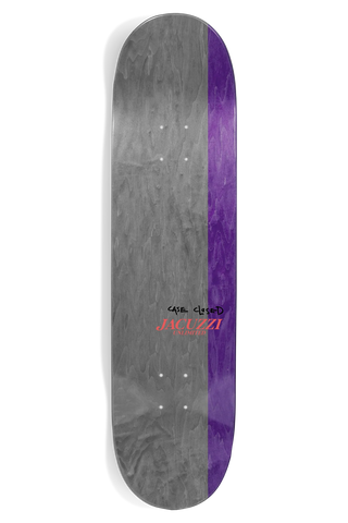 Jacuzzi Unlimited Ariana Spencer Elegance Skateboard Deck 8.5 inches, Epoxy 7 construction 7-ply 100% North American Maple with epoxy glue, mellow concave steep kick, split top color veneers individually pressed, 32.2 inch length 14.25 inch wheelbase, stronger than industry standard 7-ply