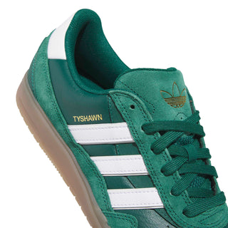 adidas Skateboarding Tyshawn II Shoes - Collegiate Green/Cloud White