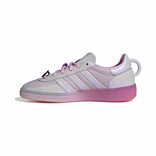 adidas Originals Pokémon Handball Spezial Shoes in Ice Lavender/Ice Lavender/Bliss Lilac — limited-edition Mewtwo collab with leather upper, T-Toe design, cold cement construction, and rubber outsole