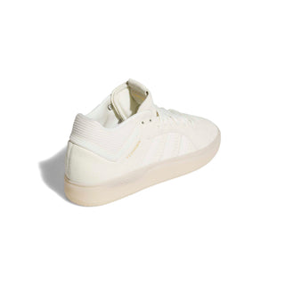 adidas Skateboarding Tyshawn Shoes in Off White/Gold Metallic — Tyshawn Jones signature skate shoe with leather upper, Adituff toe reinforcement, Adiprene sockliner, and EVA midsole