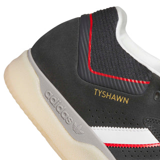 adidas Skateboarding Tyshawn Shoes - Carbon/Crystal White/Better Scarlet