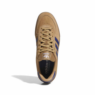 adidas Skateboarding Glenburn Shoes in Beige/Cardboard/Muted Purple — classic skate shoe with leather and synthetic upper, Three Stripes branding, and rubber outsole