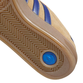 adidas Skateboarding Glenburn Shoes in Beige/Cardboard/Muted Purple — classic skate shoe with leather and synthetic upper, Three Stripes branding, and rubber outsole