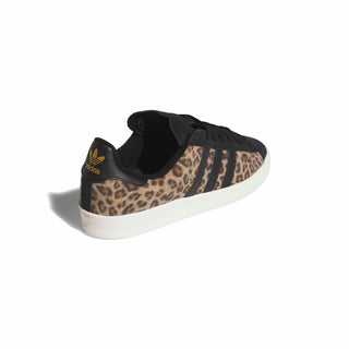 Adidas Campus ADV skate shoe in Cardboard, Core Black, and Cloud White — low-profile suede upper with cupsole construction and reinforced ollie zone.