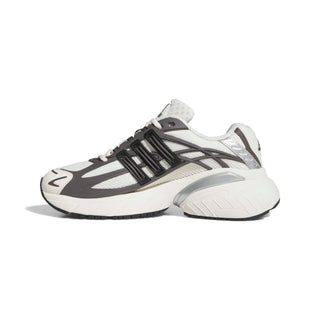 adidas Originals Adistar XLG 2.0 Shoes in Grey Strata/Core Black/Off White — RPU molded cage upper, mesh base with reflective details, ADIPRENE heel cushioning, and rubber outsole inspired by adidas heritage models from the 00s