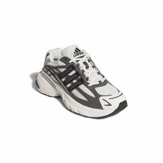 adidas Originals Adistar XLG 2.0 Shoes in Grey Strata/Core Black/Off White — RPU molded cage upper, mesh base with reflective details, ADIPRENE heel cushioning, and rubber outsole inspired by adidas heritage models from the 00s