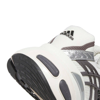 adidas Originals Adistar XLG 2.0 Shoes in Grey Strata/Core Black/Off White — RPU molded cage upper, mesh base with reflective details, ADIPRENE heel cushioning, and rubber outsole inspired by adidas heritage models from the 00s
