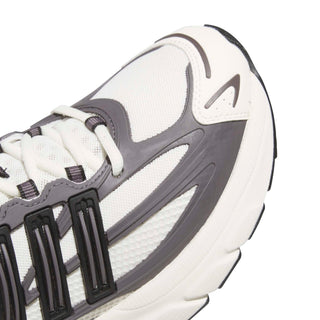 adidas Originals Adistar XLG 2.0 Shoes in Grey Strata/Core Black/Off White — RPU molded cage upper, mesh base with reflective details, ADIPRENE heel cushioning, and rubber outsole inspired by adidas heritage models from the 00s