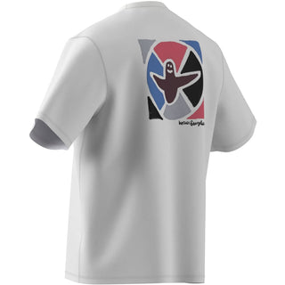 adidas Skateboarding Mark Gonzales Modernist Tee in White with graphic artwork and loose-fitting cotton construction.