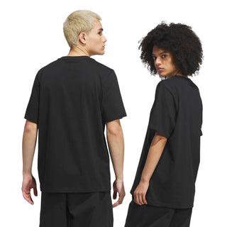 adidas Skateboarding Push Tee in Black with multicolor front graphic and classic short sleeve cotton construction.