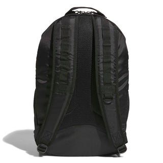 adidas Skateboarding Backpack in Black — 24.9L capacity, recycled polyester, plain weave construction, zipper closure, adjustable straps, skate and street ready