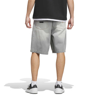 adidas Skateboarding x Tyshawn Washed Denim Shorts in Grey — loose fit, durable denim, Tyshawn Jones signature style, skate and street ready