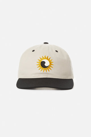Katin Sunfire Hat with yin yang sun embroidery, cotton twill, snapback.