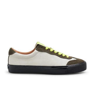 Last Resort AB VM004 Milic Suede Shoes in duo grey/black, custom Chris Milic branding, skate-ready design.