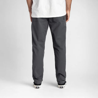 Roark Layover Pro Pants in Charcoal with stretch fit and ventilated back panel.