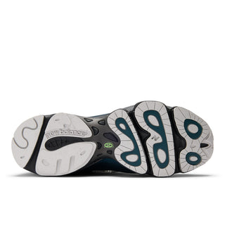 New Balance 1000 in Deep Ocean with Dark Silver Metallic accents and ABZORB cushioning.