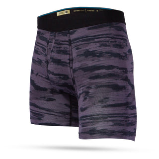 Charcoal Stance Ramp Camo Butter Blend Boxer Brief with medium support, breathable fabric, and plush feather seaming.