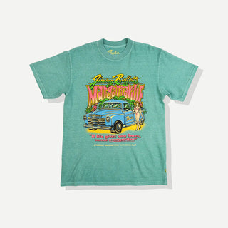 "Duvin x Margaritaville Cruiser Tee in Teal — relaxed fit beach lifestyle collab tee from Duvin Design Co. and Jimmy Buffett's Margaritaville"