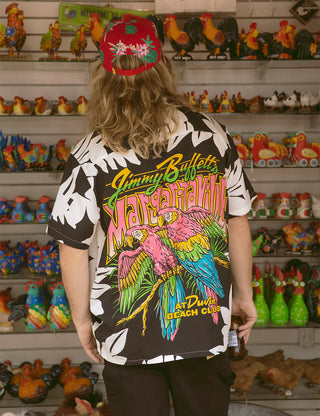 "Duvin x Margaritaville Glass Hat in Red — bold beach lifestyle collab hat from Duvin Design Co. and Jimmy Buffett's Margaritaville"