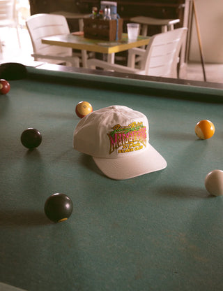 "Duvin x Margaritaville Beach Club Hat in Antique — vintage beach lifestyle collab hat from Duvin Design Co. and Jimmy Buffett's Margaritaville"
