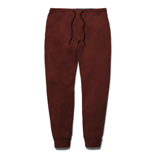 A pair of Stance Burgundy Shelter Joggers made with ultra-soft Butter Blend™ fabric for ultimate comfort.