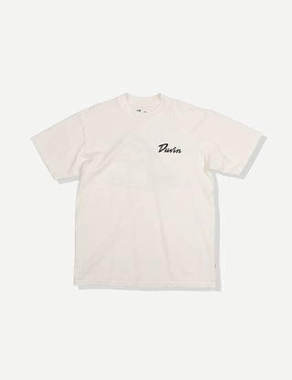 Duvin Bite Tee in Antique with vintage-washed cotton and front graphic.