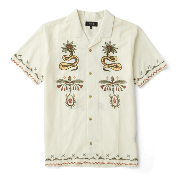 Roark Gonzo Short Sleeve Button Up Shirt - Unbleached – Drift House