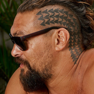 Electric Eyewear Jason Momoa-inspired Knoxville sunglasses with eco-friendly frames and melanin-infused lenses.