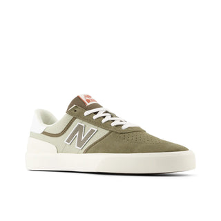 New Balance Numeric 272 skate shoe in Dark Camo/Olivine with suede and canvas, vulcanized sole.