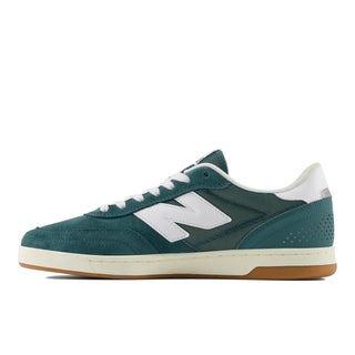 New Spruce/White New Balance Numeric 440V2 skate shoe with durable rubber cup outsole and reinforced suede.