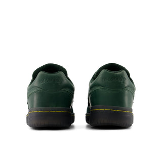 Green New Balance Numeric 480 skate shoe with suede, leather, and mesh upper.