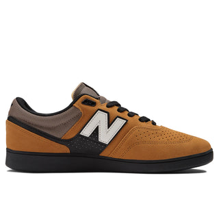 New Balance Numeric 508 shoes in Dolce/Black with reflective details and suede upper.