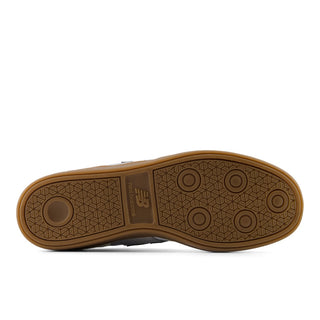 Brown shoe sole with geometric pattern on a white background