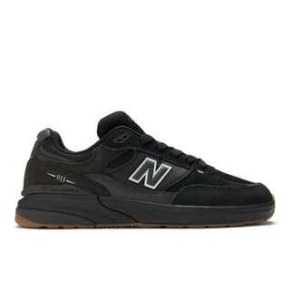 New Balance Numeric 933 Andrew Reynolds black skate shoe with suede and mesh.