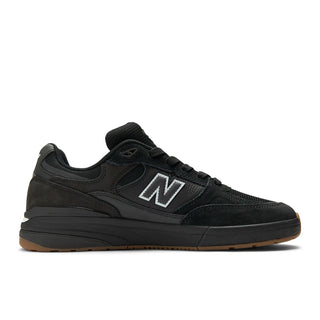 New Balance Numeric 933 Andrew Reynolds black skate shoe with suede and mesh.