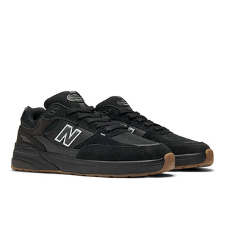 New Balance Numeric 933 Andrew Reynolds black skate shoe with suede and mesh.