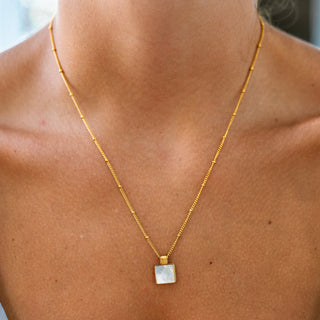 ALCO Jewelry Endlessly Creating Necklace, 18K gold-plated, stainless steel, hypoallergenic.