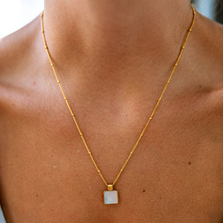 ALCO Jewelry Endlessly Creating Necklace, 18K gold-plated, stainless steel, hypoallergenic.