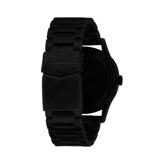 Black Nixon watch on a white background