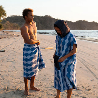 Nomadix Original Towel in Slack Tide Coastal Blue — ultra-absorbent, quick-drying, sand and funk resistant, made from 90% recycled polyester, 72.5" x 30"