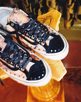 Vans Premium Old Skool 36 Floral Rivets in Black/Multi with floral print, metal rivets, Sola Foam ADC cushioning, and a signature waffle outsole