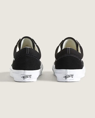Vans LX Premium Old Skool shoes in Black and White with suede upper and classic Sidestripe design.