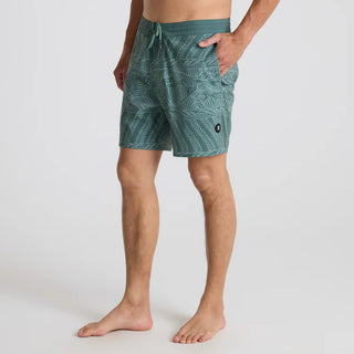Roark Chiller 17" Boardshorts in Slate Green with drawstring waist and hybrid pockets.