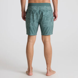 Roark Chiller 17" Boardshorts in Slate Green with drawstring waist and hybrid pockets.