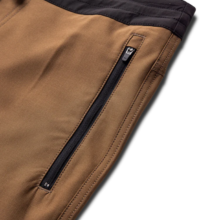 Roark Venture Boardshorts in Otter - standard fit boardshorts with 4-way stretch ripstop, water-repellent finish, and zip pockets